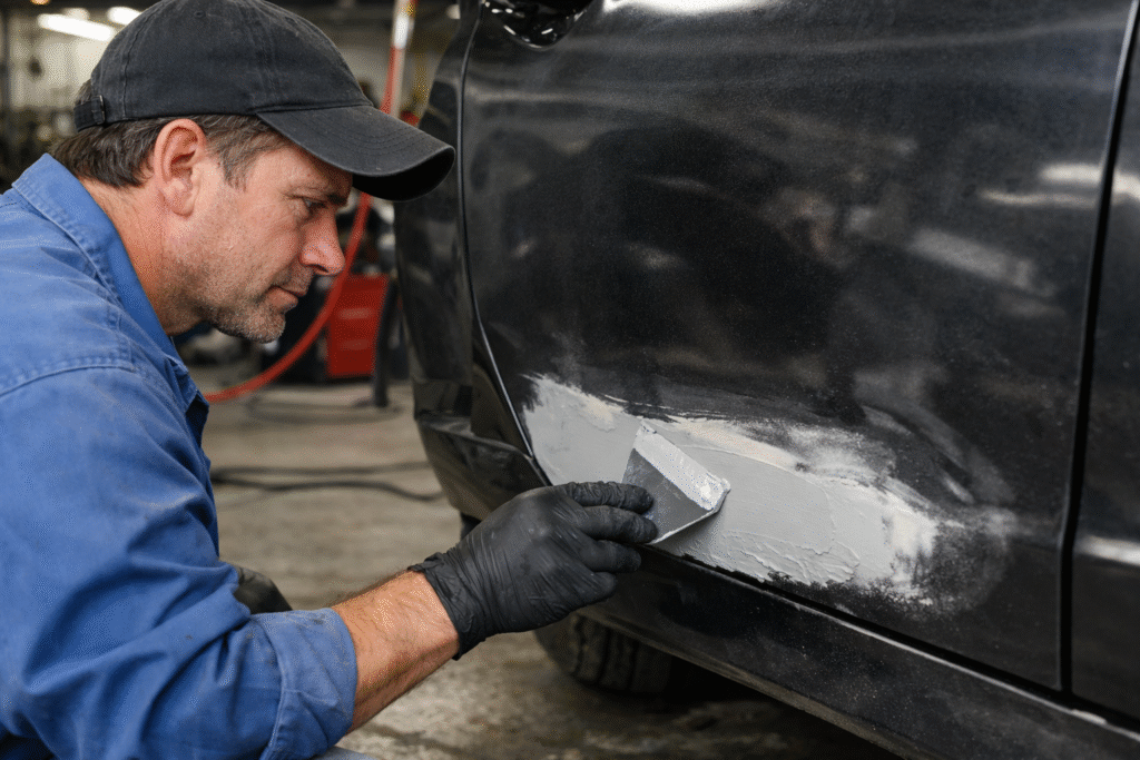 szpachla z opiłkami czy działa